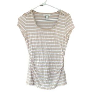 White House black market, striped white and cream